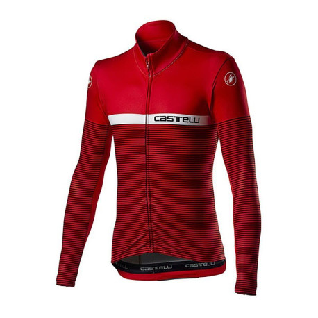 maglia castelli marinaio jersey fz rossa