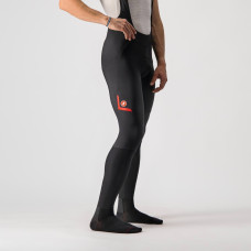 calzamaglia castelli velocissimo 5 bibtight nero/rosso