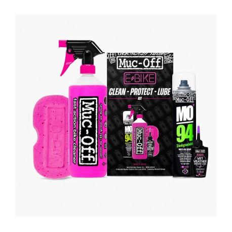 Muc-Off - Kit per la pulizia Ebike Clean Protect & Lube Wet