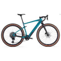 E-bike Gravel Light Carbon TQ50 BMC URS AMP LT TWO 2025 PETROL BLUE 360Wh