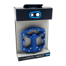 Pedali Flat Con Pin Enduro Downhill Ebike CrankBrothers Stamp 1 V2 Gen2 Large 16815 Blue