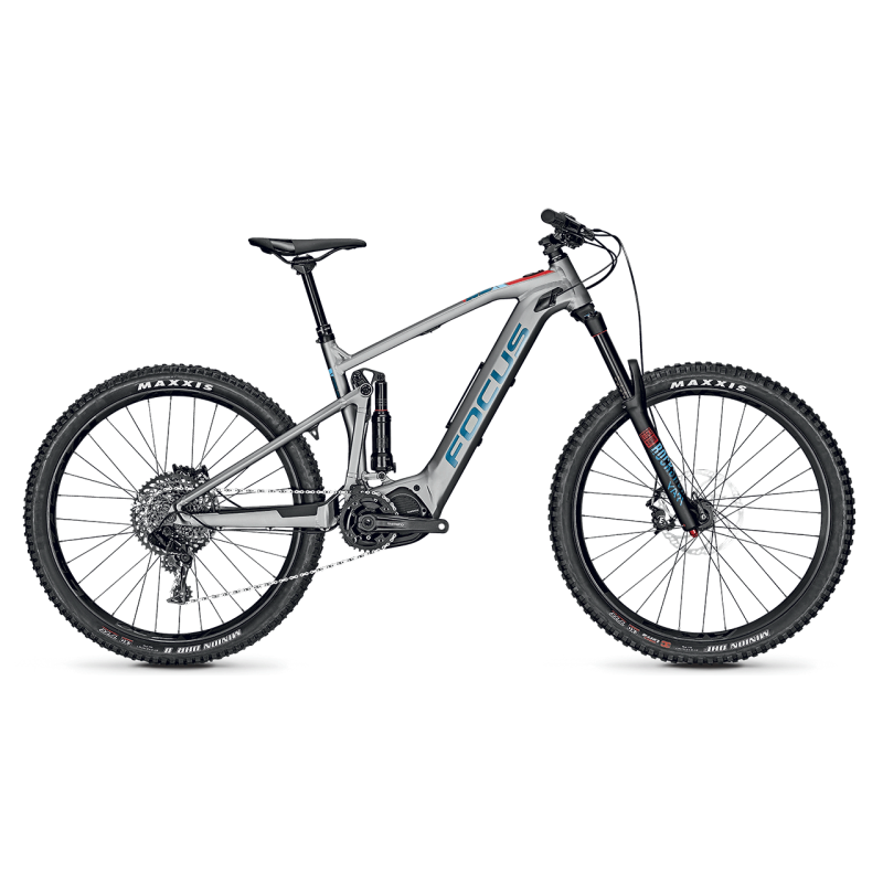 focus sam 2 bicicletta elettrica grey blue 27.5 2019 160mm